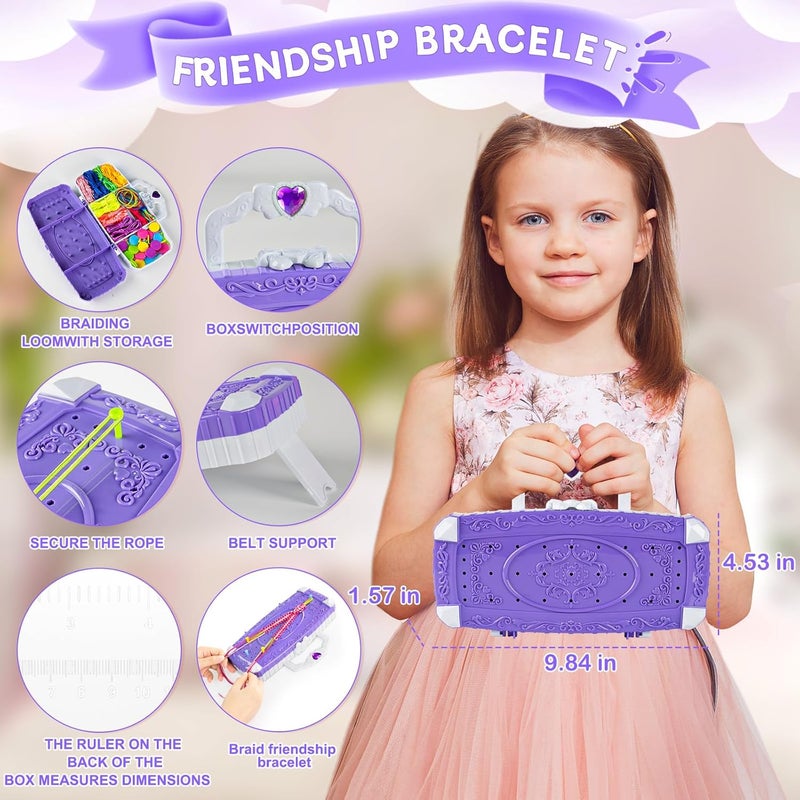 TQRAZ Bracelet Making Kit,Friendship Bracelet Kit,Arts and Crafts for Kids Age 8-12,Bracelet Making Kit for Girls 8-12,Birthday Gifts Ideas for Girls 8 9 10 11 12 Years Old - Image 4